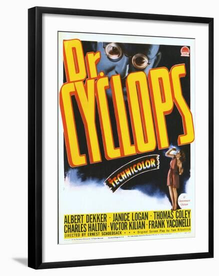 Dr. Cyclops, Albert Dekker, Janice Logan, 1940-null-Framed Art Print