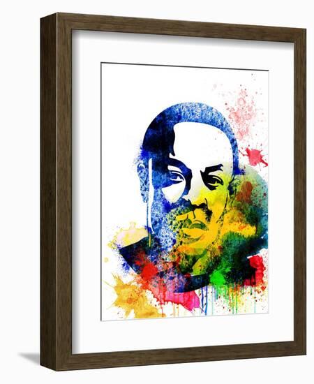 Dr. Dre Watercolor-Jack Hunter-Framed Art Print