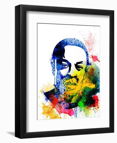 Dr. Dre Watercolor-Jack Hunter-Framed Art Print