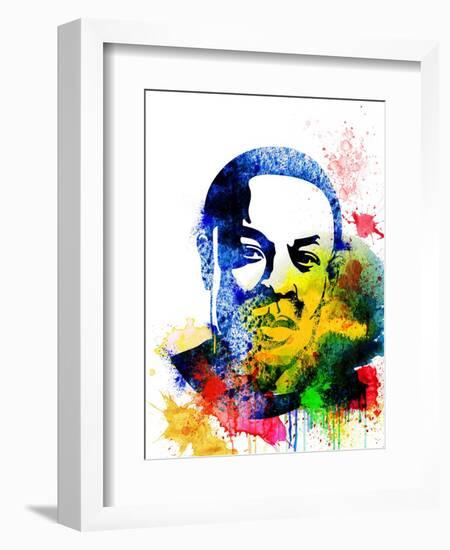 Dr. Dre Watercolor-Jack Hunter-Framed Art Print