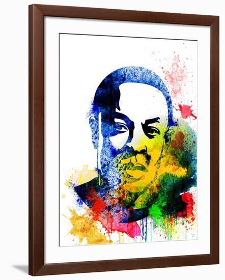 Dr. Dre Watercolor-Jack Hunter-Framed Art Print