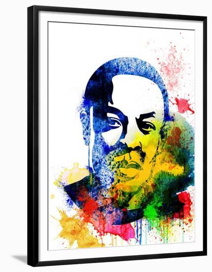 Dr. Dre Watercolor-Jack Hunter-Framed Art Print