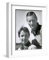 Dr. Edmund Goodman and His Wife, Long Island, NY, 1951-Alfred Eisenstaedt-Framed Photographic Print
