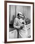 Dr. Ernest Ceriani in a State of Exhaustion, Having a Cup of Coffee in the Hospital Kitchen at 2 AM-W^ Eugene Smith-Framed Photographic Print