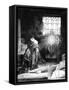 Dr Faustus in His Study-Rembrandt van Rijn-Framed Stretched Canvas