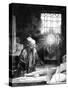 Dr Faustus in His Study-Rembrandt van Rijn-Stretched Canvas