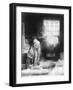 Dr Faustus in His Study-Rembrandt van Rijn-Framed Giclee Print