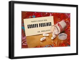 Dr. Feelgood's Trippy Pills-null-Framed Art Print