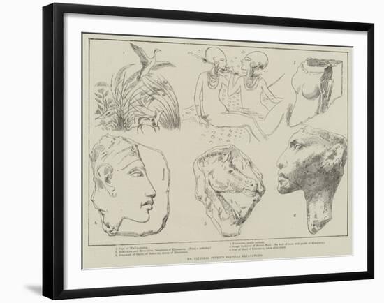 Dr Flinders Petrie's Egyptian Excavations-null-Framed Giclee Print