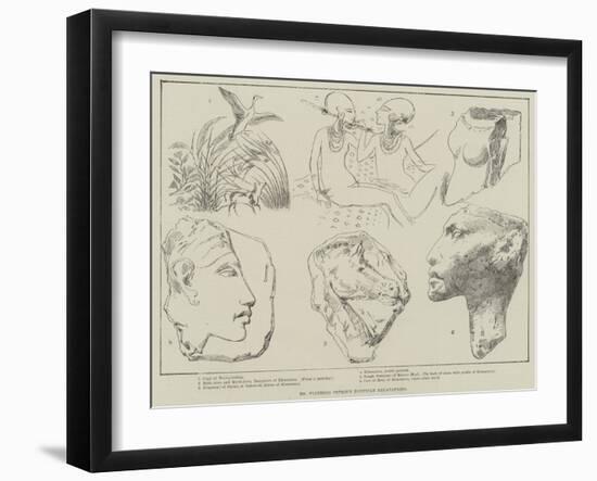 Dr Flinders Petrie's Egyptian Excavations-null-Framed Giclee Print