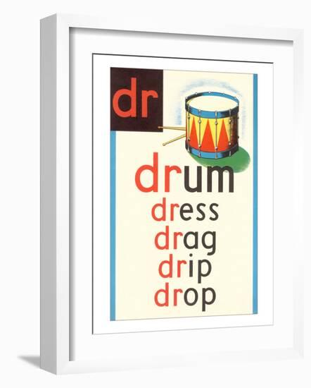 DR for Drum-null-Framed Art Print