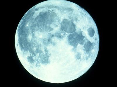 Telescope Photo of Full Moon From Earth