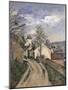 Dr. Gachet's House at Auvers-Paul Cézanne-Mounted Giclee Print