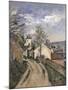 Dr. Gachet's House at Auvers-Paul Cézanne-Mounted Giclee Print