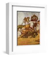 Dr. Gachet's House-Paul Cézanne-Framed Art Print