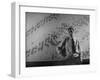 Dr. Glenn T. Seaborg, Standing in Front of a Map of the Laboratory-null-Framed Photographic Print