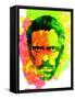 Dr. Gregory House Watercolor-Lora Feldman-Framed Stretched Canvas