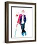 Dr. Gregory House Watercolor-Lana Feldman-Framed Art Print