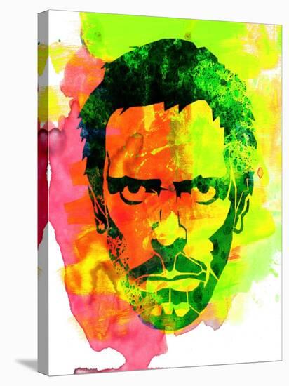 Dr. Gregory House Watercolor-Lora Feldman-Stretched Canvas