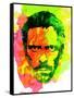 Dr. Gregory House Watercolor-Lora Feldman-Framed Stretched Canvas