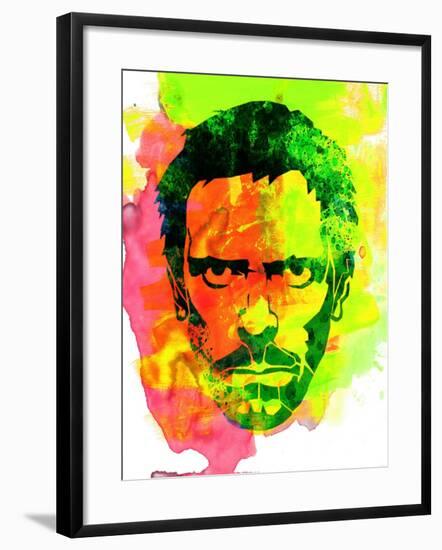 Dr. Gregory House Watercolor-Lora Feldman-Framed Art Print