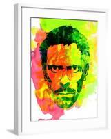 Dr. Gregory House Watercolor-Lora Feldman-Framed Art Print