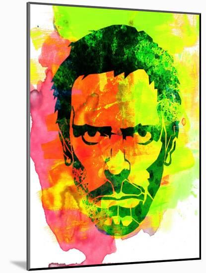 Dr. Gregory House Watercolor-Lora Feldman-Mounted Art Print