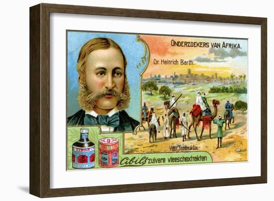 Dr Heinrich Barth, German Geographer and Explorer-null-Framed Giclee Print