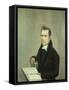 Dr. Isaac Everest. Ammi Phillips, 1812-Ammi Phillips-Framed Stretched Canvas