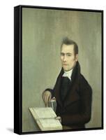 Dr. Isaac Everest. Ammi Phillips, 1812-Ammi Phillips-Framed Stretched Canvas