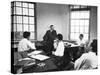 Dr. J Robert Oppenheimer Discussing Quantum Theory with Students at Institute for Advanced Study-Alfred Eisenstaedt-Stretched Canvas