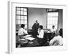 Dr. J Robert Oppenheimer Discussing Quantum Theory with Students at Institute for Advanced Study-Alfred Eisenstaedt-Framed Premium Photographic Print