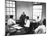 Dr. J Robert Oppenheimer Discussing Quantum Theory with Students at Institute for Advanced Study-Alfred Eisenstaedt-Mounted Premium Photographic Print