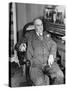 Dr. James R. Middlebrook, Sitting in His Office Chair-Carl Mydans-Stretched Canvas