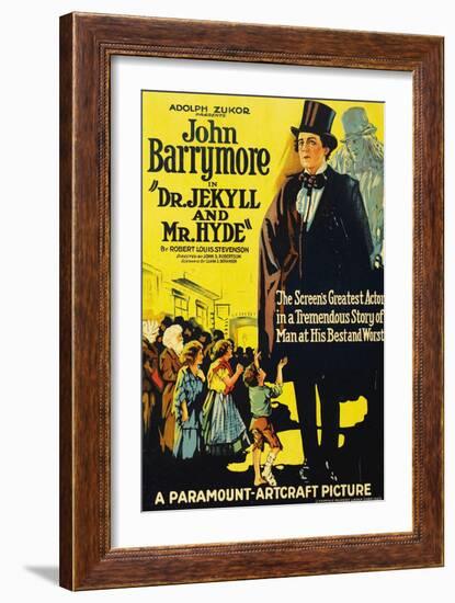 Dr. Jekyll And Mr. Hyde, 1920, Directed by John S. Robertson-null-Framed Giclee Print