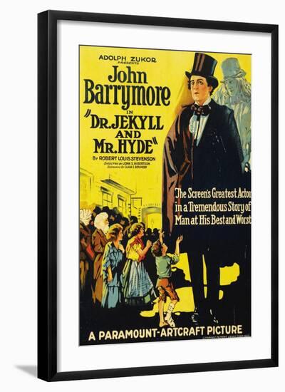 Dr. Jekyll And Mr. Hyde, 1920, Directed by John S. Robertson-null-Framed Giclee Print