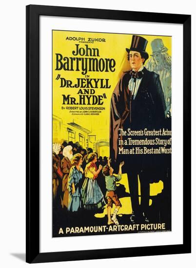 Dr. Jekyll And Mr. Hyde, 1920, Directed by John S. Robertson-null-Framed Giclee Print