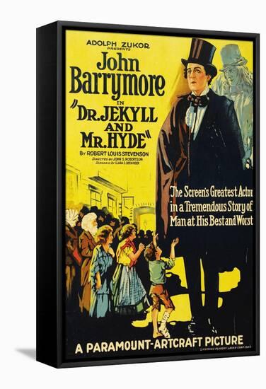 Dr. Jekyll And Mr. Hyde, 1920, Directed by John S. Robertson-null-Framed Stretched Canvas