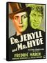 Dr. Jekyll and Mr. Hyde, Poster Art featuring Fredric March, 1931-null-Framed Stretched Canvas