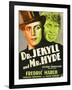 Dr. Jekyll and Mr. Hyde, Poster Art featuring Fredric March, 1931-null-Framed Art Print