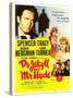 Dr. Jekyll and Mr. Hyde, Spencer Tracy, Ingrid Bergman, Lana Turner, 1941-null-Stretched Canvas