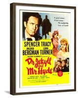 Dr. Jekyll and Mr. Hyde, Spencer Tracy, Ingrid Bergman, Lana Turner, 1941-null-Framed Photo