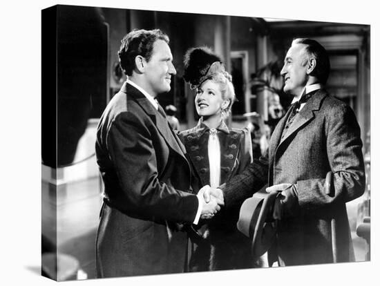 Dr. Jekyll And Mr. Hyde, Spencer Tracy, Lana Turner, Donald Crisp, 1941-null-Stretched Canvas