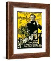 Dr. Jekyll & Mr. Hyde, Sheldon Lewis, 1920-null-Framed Art Print