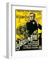 Dr. Jekyll & Mr. Hyde, Sheldon Lewis, 1920-null-Framed Art Print