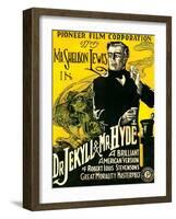 Dr. Jekyll & Mr. Hyde, Sheldon Lewis, 1920-null-Framed Art Print