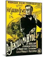 Dr. Jekyll & Mr. Hyde, Sheldon Lewis, 1920-null-Mounted Art Print
