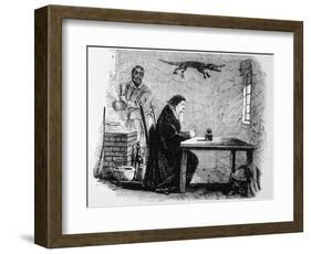 Dr John Dee and His Assistant Edward Kelley (With-null-Framed Photographic Print