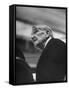 Dr. John Dewey Listening to Speaker at His 90th Birthday Celebration-Cornell Capa-Framed Stretched Canvas