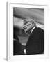 Dr. John Dewey Listening to Speaker at His 90th Birthday Celebration-Cornell Capa-Framed Premium Photographic Print